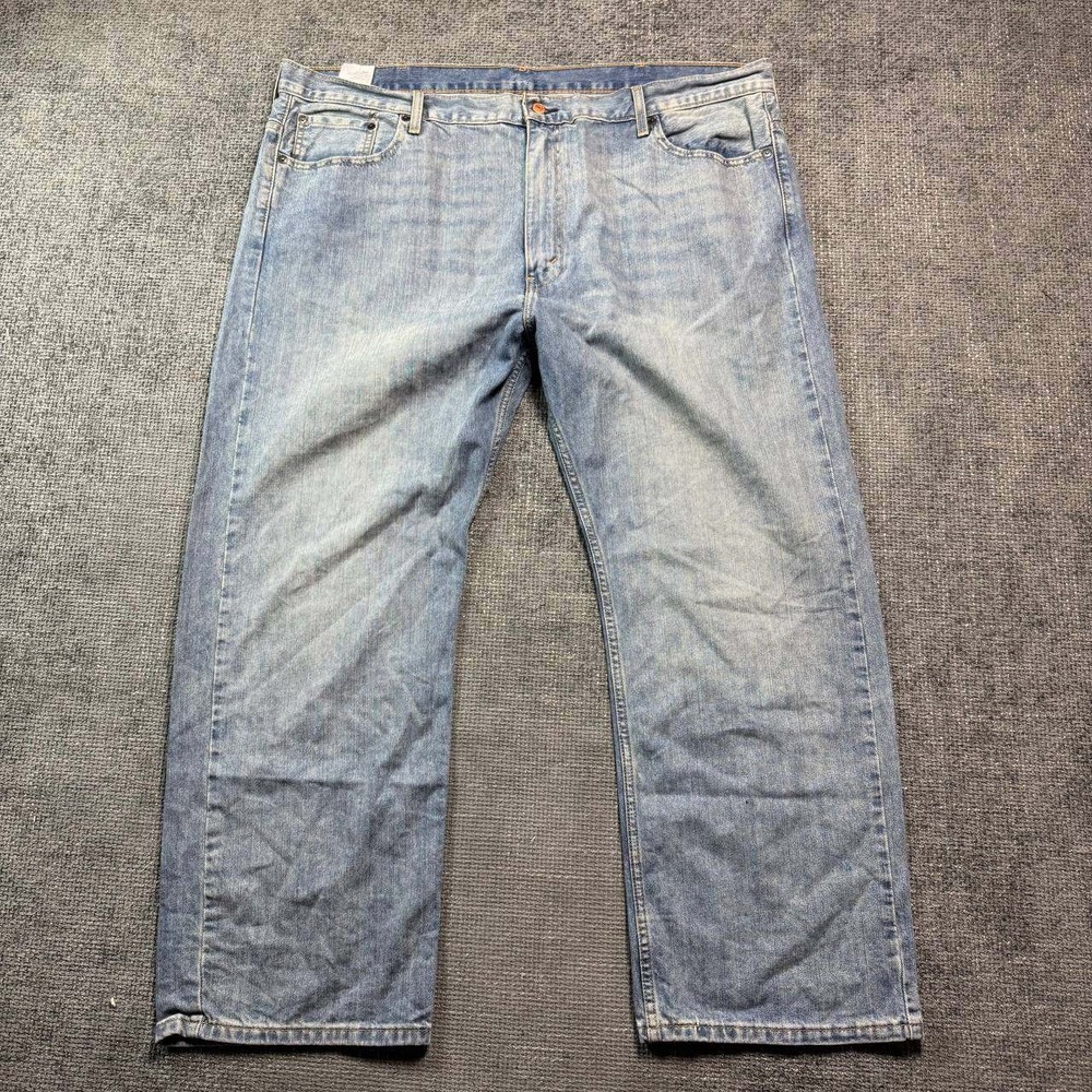 Levi's 569 Loose Straight Jeans Mens 44x30 Light Wash Blue Baggy Denim